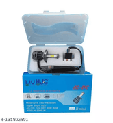 HJG M3 Mini ORIGINAL LED Headlight Bulb H4 50W For All Motorcycles (Low and High Beam Bulbs (White) AC/DC 50Watt 3 Side Chip) - Type H4